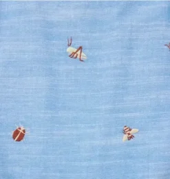Janie and Jack Pants & Overalls-Baby Bug Friends Overall button blue bug friends