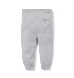 Janie and Jack Pants & Overalls-Baby Bug Pocket Sweater Pant classic grey heather