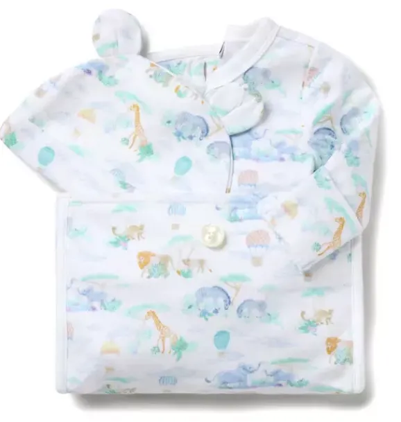 Janie and Jack Sets|Sets-Baby Bundle of Love Gift Set jet ivory animal friends toile