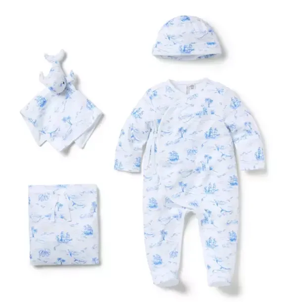 Janie and Jack Sets|Sets-Baby Bundle Of Love Gift Set dreamy blue nautical toile
