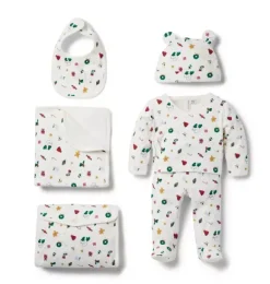 Janie and Jack Sets|Sets-Baby Bundle Of Love Holiday Gift Set jet ivory holiday icon