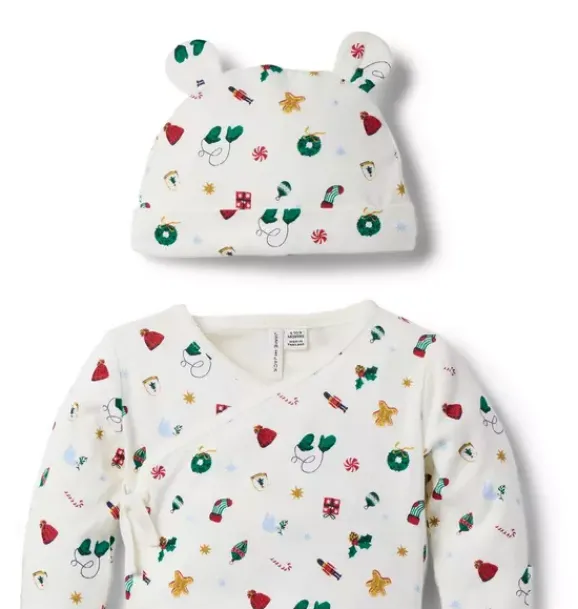 Janie and Jack Sets|Sets-Baby Bundle Of Love Holiday Gift Set jet ivory holiday icon