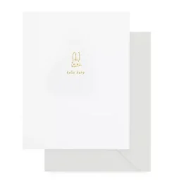 Janie and Jack Stationery-Baby Bunny Greeting Card multi