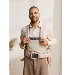 Janie and Jack Baby Carriers-Baby Carrier Harmony, Woven, light pink