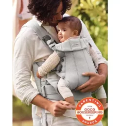 Janie and Jack Baby Carriers-Baby Carrier Harmony, Woven, light grey