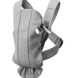 Janie and Jack Baby Carriers-Baby Carrier Mini, 3D Jersey, light gray