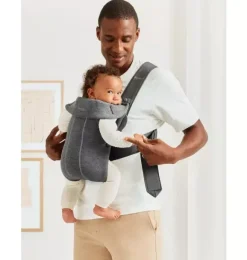Janie and Jack Baby Carriers-Baby Carrier Mini, 3D Jersey, dark gray