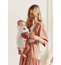 Janie and Jack Baby Carriers-Baby Carrier Mini, 3D Jersey, light beige