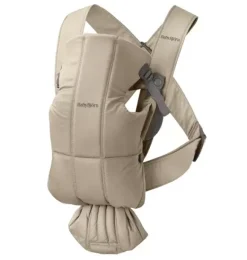 Janie and Jack Baby Carriers-Baby Carrier Mini, Woven, beige