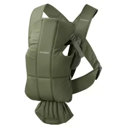 Janie and Jack Baby Carriers-Baby Carrier Mini, Woven, dark green
