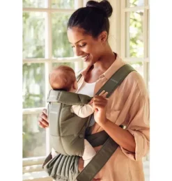 Janie and Jack Baby Carriers-Baby Carrier Mini, Woven, dark green