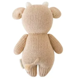 Janie and Jack Stuffed Animals-Baby cow (jersey) light/pastel brown