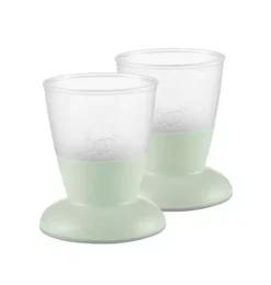 Janie and Jack Feeding Accessories-Baby Cup 2-Pack, Green powder green