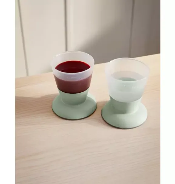 Janie and Jack Feeding Accessories-Baby Cup 2-Pack, Green powder green