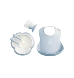 Janie and Jack Feeding Accessories-Baby Dinner Set, powder blue