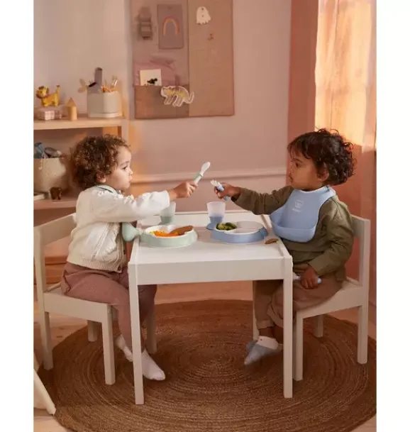 Janie and Jack Feeding Accessories-Baby Dinner Set, powder blue