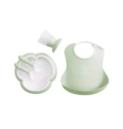 Janie and Jack Feeding Accessories-Baby Dinner Set, powder green