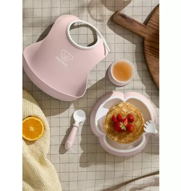 Janie and Jack Feeding Accessories-Baby Dinner Set, powder pink