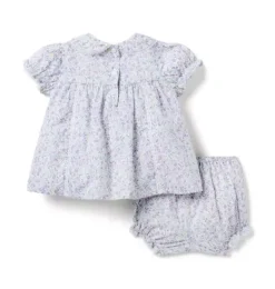Janie and Jack Sets-Baby Ditsy Floral Matching Set seashell ecru ditsy floral