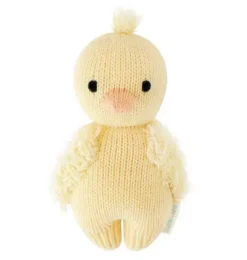 Janie and Jack Stuffed Animals-Baby duckling light/pastel yellow