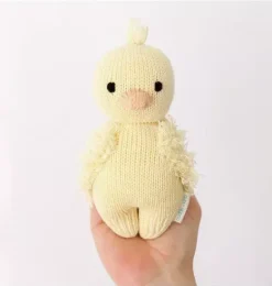 Janie and Jack Stuffed Animals-Baby duckling light/pastel yellow