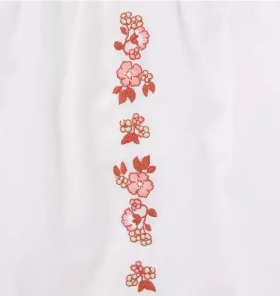 Janie and Jack Sets-Baby Embroidered Floral Matching Set white