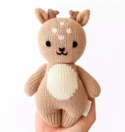 Janie and Jack Stuffed Animals-Baby fawn light/pastel brown