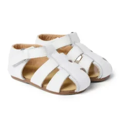 Janie and Jack Shoes & Accessories|Shoes & Accessories-Baby Fisherman Sandal white