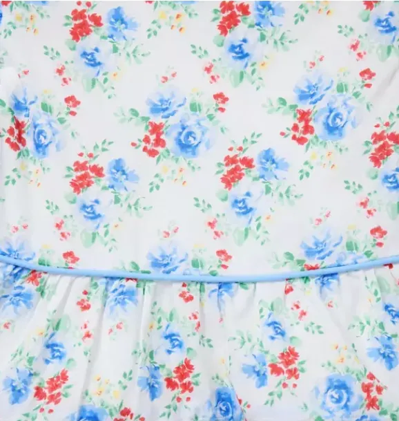 Janie and Jack Dresses-Baby Floral Bow Dress white floral