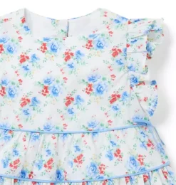 Janie and Jack Dresses-Baby Floral Bow Dress white floral