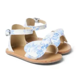 Janie and Jack Shoes & Accessories-Baby Floral Bow Sandal dreamy blue floral