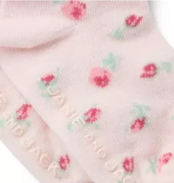 Janie and Jack Shoes & Accessories-Baby Floral Foldover Sock pink blossom floral