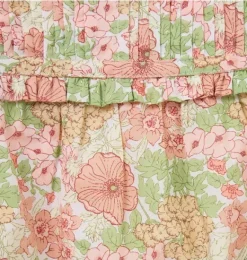 Janie and Jack One-pieces & Rompers-Baby Floral Pintuck Romper rosy coral floral