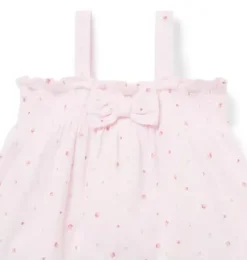 Janie and Jack Sets-Baby Floral Pointelle Matching Set pink blossom floral