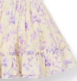 Janie and Jack Dresses-Baby Floral Ruffle Dress freshwater pearl floral