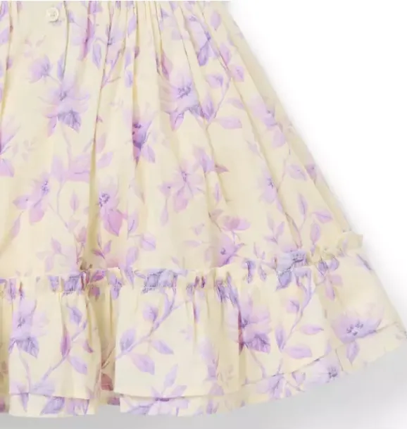 Janie and Jack Dresses-Baby Floral Ruffle Dress freshwater pearl floral