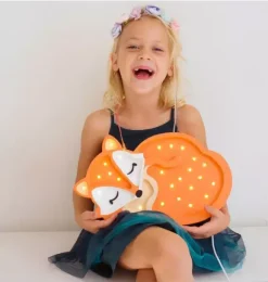 Janie and Jack Lighting-Baby Fox Lamp orange