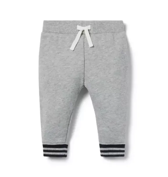 Janie and Jack Pants & Overalls-Baby French Terry Jogger classic grey heather