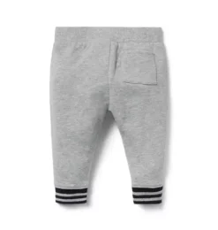 Janie and Jack Pants & Overalls-Baby French Terry Jogger classic grey heather