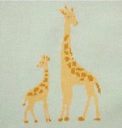 Janie and Jack One-pieces & Rompers|One-pieces & Rompers-Baby Giraffe Knit Romper pale blue