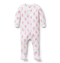 Janie and Jack Baby Pajamas|Family Matching Pajamas-Baby Good Night Footed Pajama In Pineapple white pineapple
