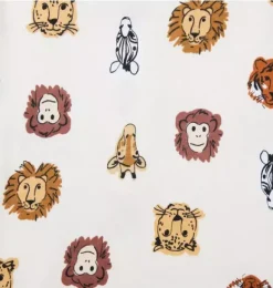 Janie and Jack Baby Pajamas|Family Matching Pajamas-Baby Good Night Footed Pajama In Safari Friends cream safari friends