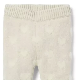Janie and Jack Pants & Overalls|Pants-Baby Heart Sweater Pant fluffy bunny heather heart