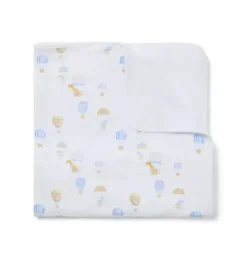 Janie and Jack Shoes & Accessories|Shoes & Accessories-Baby Hot Air Balloon Animals Blanket jet ivory balloon animals