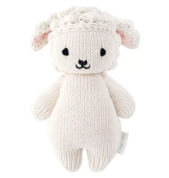 Janie and Jack Stuffed Animals-Baby lamb white