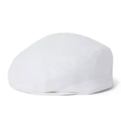 Janie and Jack Shoes & Accessories-Baby Linen-Cotton Newsboy Cap white