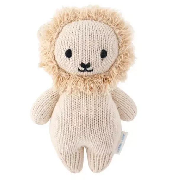 Janie and Jack Stuffed Animals-Baby lion light beige