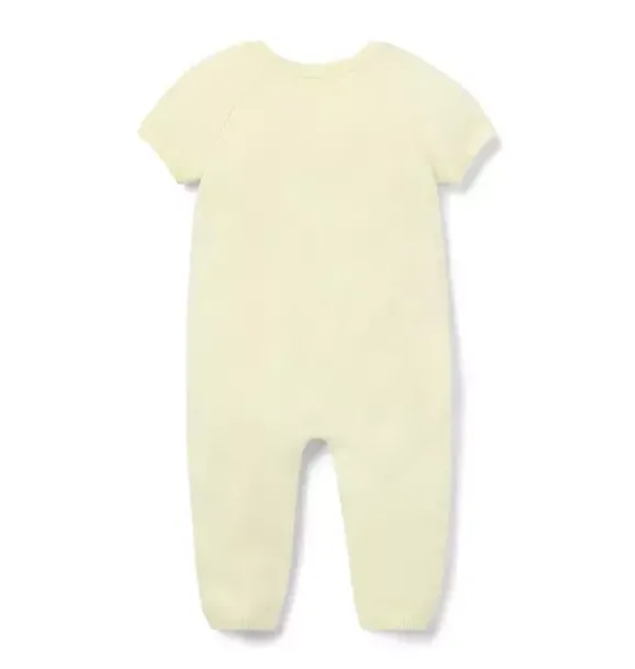 Janie and Jack One-pieces & Rompers|One-pieces & Rompers-Baby Lion Knit One-Piece butter yellow