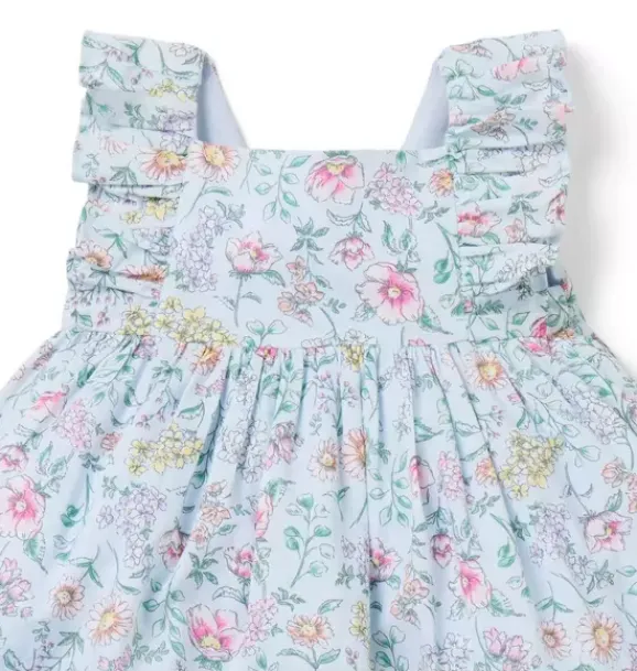 Janie and Jack Dresses-Baby Matching Moment Floral Dress light blue floral