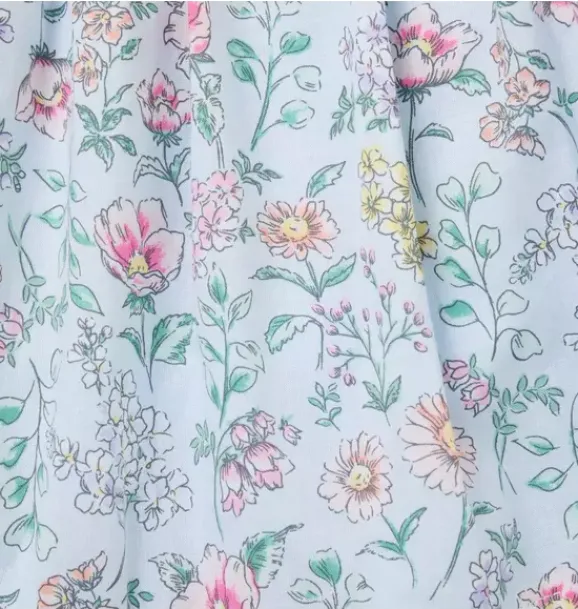 Janie and Jack Dresses-Baby Matching Moment Floral Dress light blue floral
